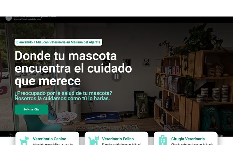 Miaucan Veterinarios — cliente de SEO y AEO de Multiatlas